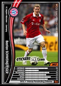 Sticker Bastian Schweinsteiger - Sega WCCF European Clubs 2005-2006 n. 140 - Panini