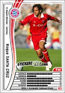 Cromo Roque Santa Cruz - Sega WCCF European Clubs 2005-2006 - Panini