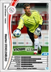 Sticker Maarten Stekelenburg - Sega WCCF European Clubs 2005-2006 n. 145 - Panini
