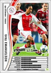 Sticker Urby Emanuelson - Sega WCCF European Clubs 2005-2006 - Panini