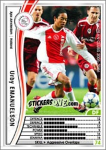 Sticker Urby Emanuelson - Sega WCCF European Clubs 2005-2006 n. 146 - Panini