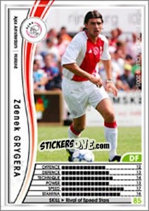 Sticker Zdenek Grygera - Sega WCCF European Clubs 2005-2006 n. 147 - Panini