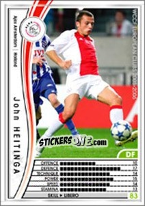 Sticker John Heitinga - Sega WCCF European Clubs 2005-2006 n. 148 - Panini