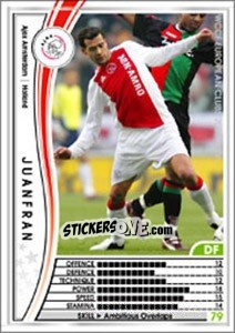 Sticker Juanfran - Sega WCCF European Clubs 2005-2006 n. 149 - Panini