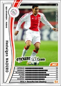 Sticker Hedwiges Maduro - Sega WCCF European Clubs 2005-2006 - Panini