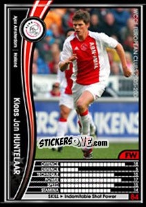 Sticker Klaas Jan Huntelaar - Sega WCCF European Clubs 2005-2006 n. 158 - Panini