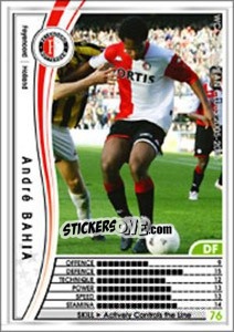 Sticker Andre Bahia - Sega WCCF European Clubs 2005-2006 - Panini