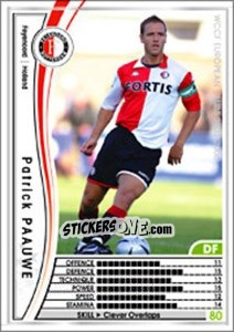 Sticker Patrick Paauwe - Sega WCCF European Clubs 2005-2006 n. 165 - Panini