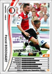 Sticker Pascal Bosschaart - Sega WCCF European Clubs 2005-2006 n. 167 - Panini