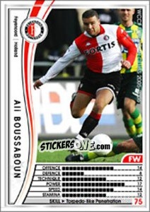 Sticker Ali Boussaboun - Sega WCCF European Clubs 2005-2006 n. 172 - Panini
