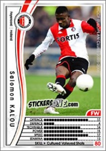 Sticker Salomon Kalou - Sega WCCF European Clubs 2005-2006 n. 174 - Panini