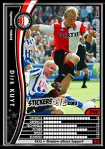 Sticker Dirk Kuyt - Sega WCCF European Clubs 2005-2006 n. 175 - Panini