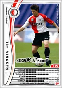Sticker Tim Vincken - Sega WCCF European Clubs 2005-2006 n. 176 - Panini