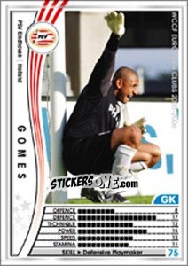 Figurina Heurelho Gomes - Sega WCCF European Clubs 2005-2006 - Panini