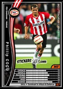 Sticker Phillip Cocu - Sega WCCF European Clubs 2005-2006 n. 184 - Panini