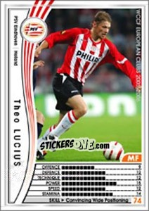 Sticker Theo Lucius - Sega WCCF European Clubs 2005-2006 - Panini