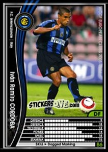 Sticker Ivan Ramiro Cordoba - Sega WCCF European Clubs 2005-2006 n. 194 - Panini