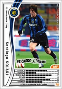 Sticker Santiago Solari - Sega WCCF European Clubs 2005-2006 n. 202 - Panini