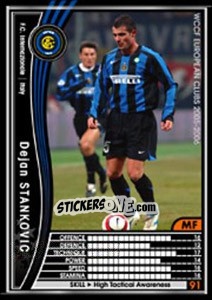 Sticker Dejan Stankovic - Sega WCCF European Clubs 2005-2006 n. 203 - Panini
