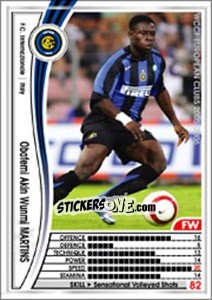 Sticker Obafemi Akin Wunmi Martins - Sega WCCF European Clubs 2005-2006 n. 207 - Panini
