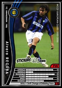 Cromo Alvaro Recoba - Sega WCCF European Clubs 2005-2006 - Panini