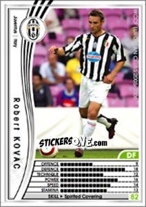 Sticker Robert Kovac - Sega WCCF European Clubs 2005-2006 n. 212 - Panini