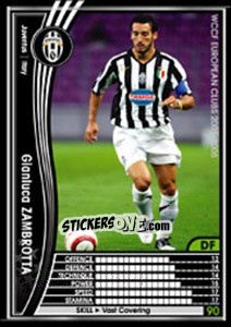 Figurina Gianluca Zambrotta - Sega WCCF European Clubs 2005-2006 - Panini