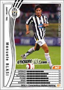 Sticker Manuele Blasi - Sega WCCF European Clubs 2005-2006 n. 215 - Panini
