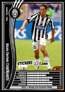 Sticker Mauro German Camoranesi - Sega WCCF European Clubs 2005-2006 - Panini