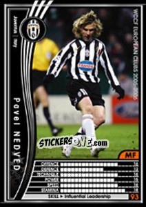 Sticker Pavel Nedved - Sega WCCF European Clubs 2005-2006 n. 219 - Panini