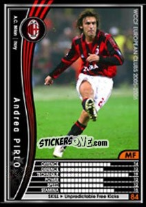 Sticker Andrea Pirlo - Sega WCCF European Clubs 2005-2006 n. 233 - Panini
