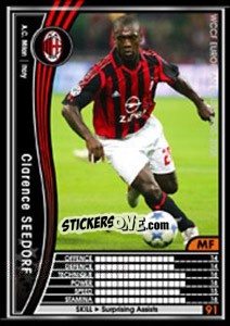 Sticker Clarence Seedorf - Sega WCCF European Clubs 2005-2006 n. 235 - Panini