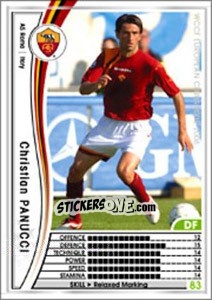 Sticker Christian Panucci - Sega WCCF European Clubs 2005-2006 - Panini