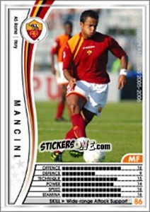 Figurina Mancini - Sega WCCF European Clubs 2005-2006 - Panini