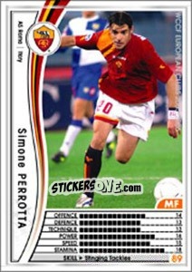 Sticker Simone Perrotta - Sega WCCF European Clubs 2005-2006 - Panini