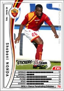 Cromo Shabani Nonda - Sega WCCF European Clubs 2005-2006 - Panini