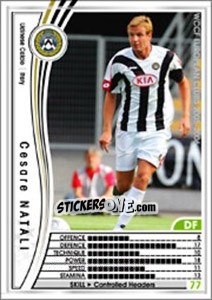 Sticker Cesare Natali - Sega WCCF European Clubs 2005-2006 - Panini