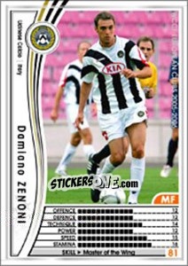 Sticker Damiano Zenoni - Sega WCCF European Clubs 2005-2006 - Panini