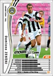 Sticker Damiano Zenoni - Sega WCCF European Clubs 2005-2006 n. 268 - Panini