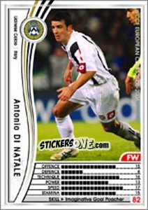 Sticker Antonio Di Natale - Sega WCCF European Clubs 2005-2006 n. 270 - Panini
