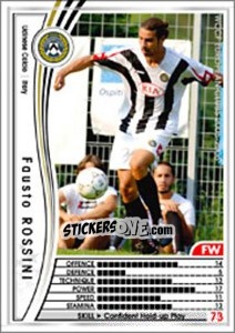 Sticker Fausto Rossini - Sega WCCF European Clubs 2005-2006 - Panini