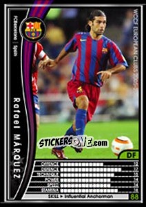 Sticker Rafael Marquez - Sega WCCF European Clubs 2005-2006 n. 275 - Panini