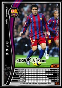 Sticker Deco - Sega WCCF European Clubs 2005-2006 n. 279 - Panini