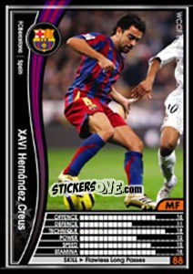 Sticker Xavi Hernandez Creus - Sega WCCF European Clubs 2005-2006 - Panini