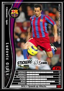 Cromo Ludovic Giuly - Sega WCCF European Clubs 2005-2006 - Panini