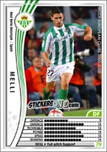 Sticker Melli - Sega WCCF European Clubs 2005-2006 n. 292 - Panini