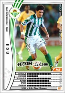 Sticker Edu - Sega WCCF European Clubs 2005-2006 n. 298 - Panini