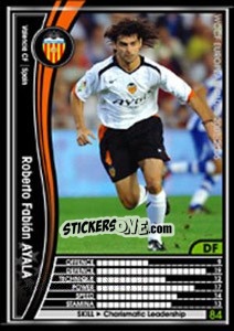 Sticker Roberto Fabian Ayala - Sega WCCF European Clubs 2005-2006 n. 306 - Panini