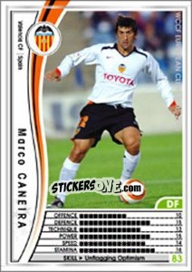 Sticker Marco Caneira - Sega WCCF European Clubs 2005-2006 n. 307 - Panini