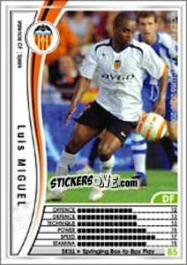 Sticker Luis Miguel - Sega WCCF European Clubs 2005-2006 n. 309 - Panini